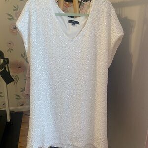 Sequin shift dress